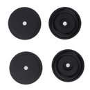 4 Pack Aluminum Speaker Spike Shockproof 30x10mm Isolation Feet Stand Cone Pad Turntable Amplifier CD DAC Recorder Black