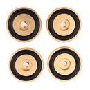 4 Pack Aluminum Speaker Spike Shockproof 40x10mm Isolation Feet Stand Cone Pad Turntable Amplifier CD DAC Recorder Gold