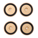 4 Pack Aluminum Speaker Spike Shockproof 50x15mm Isolation Feet Stand Cone Pad Turntable Amplifier CD DAC Recorder Gold