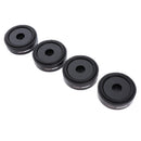 4 Pack Aluminum Speaker Spike Shockproof 50x15mm Isolation Feet Stand Cone Pad Turntable Amplifier CD DAC Recorder Black