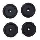 4 Pack Aluminum Speaker Spike Shockproof 50x15mm Isolation Feet Stand Cone Pad Turntable Amplifier CD DAC Recorder Black