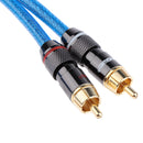 Dual XLR Male to Dual RCA Male Cable, 2 XLR Male to 2 RCA Male HIFI Audio Cable, 4N OFC Wire, for Amplifier Mixer Microphone, 0.5m