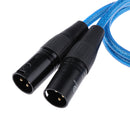 Dual XLR Male to Dual RCA Male Cable, 2 XLR Male to 2 RCA Male HIFI Audio Cable, 4N OFC Wire, for Amplifier Mixer Microphone, 0.5m