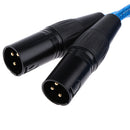 Dual XLR Male to Dual RCA Male Cable, 2 XLR Male to 2 RCA Male HIFI Audio Cable, 4N OFC Wire, for Amplifier Mixer Microphone, 1.5m