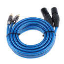 Dual XLR Male to Dual RCA Male Cable, 2 XLR Male to 2 RCA Male HIFI Audio Cable, 4N OFC Wire, for Amplifier Mixer Microphone,2m