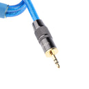 3.5mm 1/8" TRS To Dual 6.35mm 1/4" TS Mono Stereo Cable Splitter Cord 50cm