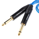 3.5mm 1/8" TRS To Dual 6.35mm 1/4" TS Mono Stereo Cable Splitter Cord 50cm