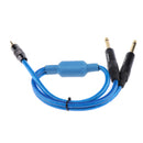 3.5mm 1/8" TRS To Dual 6.35mm 1/4" TS Mono Stereo Cable Splitter Cord 50cm