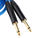 3.5mm 1/8" TRS To Dual 6.35mm 1/4" TS Mono Stereo Cable Splitter Cord 150cm