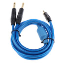 3.5mm 1/8" TRS To Dual 6.35mm 1/4" TS Mono Stereo Cable Splitter Cord 150cm