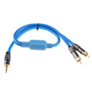 RCA Cable 3.5mm Male To 2-Male RCA Cable Splitter Audio RCA Male Cable 50cm