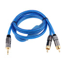 RCA Cable 3.5mm Male To 2-Male RCA Cable Splitter Audio RCA Male Cable 1m