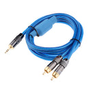 RCA Cable 3.5mm Male To 2-Male RCA Cable Splitter Audio RCA Male Cable 150cm