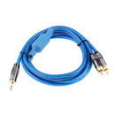 RCA Cable 3.5mm Male To 2-Male RCA Cable Splitter Audio RCA Male Cable 2m