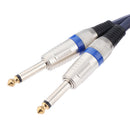 6.35mm Dual 1/4 inch TS Mono Plug to Dual RCA Male AUX Audio Convertor Adapter Cable, for Mic Mixer Amplifie?Mixer Amplifi etc 0.5m