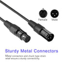 5 Pieces XLR Male To Female Microphone Cable
