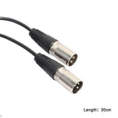 4Pieces 3Pin XLR Female Jack To Dual Male Plug Y Splitter Adapter Cord