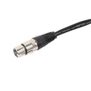 4Pieces 3Pin XLR Female Jack To Dual Male Plug Y Splitter Adapter Cord