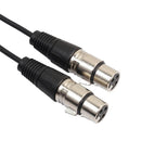 4 Pieces 3 Pin XLR Male To Dual XLR Female Microphone Patch Y Splitter Adapter Cord