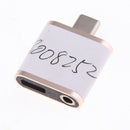 USB C to 3.5mm Audio Adapter, 2 in 1 USB Type C Male to 3.5mm Female Stereo Earphone Converter Dongle and Charging Adapter for Type C Devices Gold