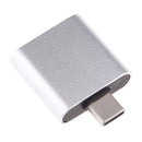 USB C to 3.5mm Audio Adapter, 2 in 1 USB Type C Male to 3.5mm Female Stereo Earphone Converter Dongle and Charging Adapter for Type C Devices Silver