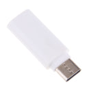 Type C to 3.5mm Adapter White Portable USB-C Headphone Audio Aux Mic Connector