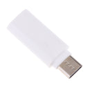 Type C to 3.5mm Adapter White Portable USB-C Headphone Audio Aux Mic Connector