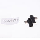 2x Micro USB to USB Type-C Adapter Right angle 90degree Data Sync Connector Black