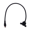 Micro B Male to Female Cable Screw Panel Mount Micro USB Cable Extender Cord