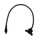 Micro B Male to Female Cable Screw Panel Mount Micro USB Cable Extender Cord