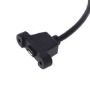 Micro B Male to Female Cable Screw Panel Mount Micro USB Cable Extender Cord