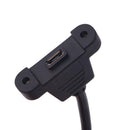 Micro B Male to Female Cable Screw Panel Mount Micro USB Cable Extender Cord