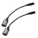 2Pcs Micro USB Male to Mini USB 5Pin Converter OTG Adapter Cable Line 10cm