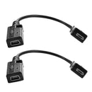 2Pcs Micro USB Male to Mini USB 5Pin Converter OTG Adapter Cable Line 10cm