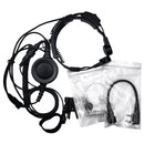 PTT Throat MIC Covert Acoustic Tube Earpiece Headset for Tk-3206/3207/3102
