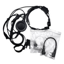 PTT Throat MIC Covert Acoustic Tube Earpiece Headset for Tk-3206/3207/3102