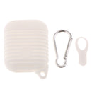 Silicone Protective Cover and Charging Skin Case for AirPods White (Pack of 1)