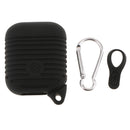 Silicone Protective Cover and Charging Skin Case for AirPods Black (Pack of 1)