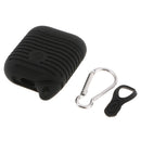 Silicone Protective Cover and Charging Skin Case for AirPods Black (Pack of 1)