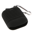 Silicone Protective Cover and Charging Skin Case for AirPods Black (Pack of 1)