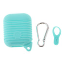 Silicone Protective Cover and Charging Skin Case for AirPods Green (Pack of 1)
