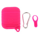 Silicone Protective Cover and Charging Skin Case for AirPods Rose (Pack of 1)