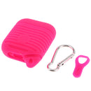 Silicone Protective Cover and Charging Skin Case for AirPods Rose (Pack of 1)