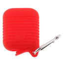 Silicone Protective Cover and Charging Skin Case for AirPods Red (Pack of 1)