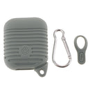Silicone Protective Cover and Charging Skin Case for AirPods Gray (Pack of 1)