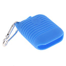 Silicone Protective Cover and Charging Skin Case for AirPods Blue (Pack of 1)