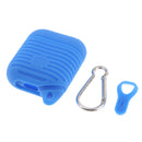Silicone Protective Cover and Charging Skin Case for AirPods Blue (Pack of 1)