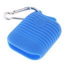 Silicone Protective Cover and Charging Skin Case for AirPods Blue (Pack of 1)