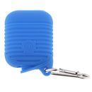 Silicone Protective Cover and Charging Skin Case for AirPods Blue (Pack of 1)