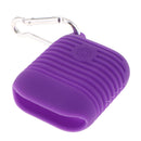Silicone Protective Cover and Charging Skin Case for AirPods Purple (Pack of 1)